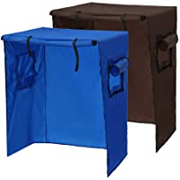 Dyda6 - Funda para jaula de pájaros (97 x 60 x 130 cm- con cremallera- antiUV- impermeable y transpirable)- azul- Tamaño…